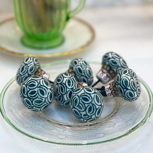 Tuscany Ceramic Drawer Pulls -NEW (set of 10) - Picture 1 of 16